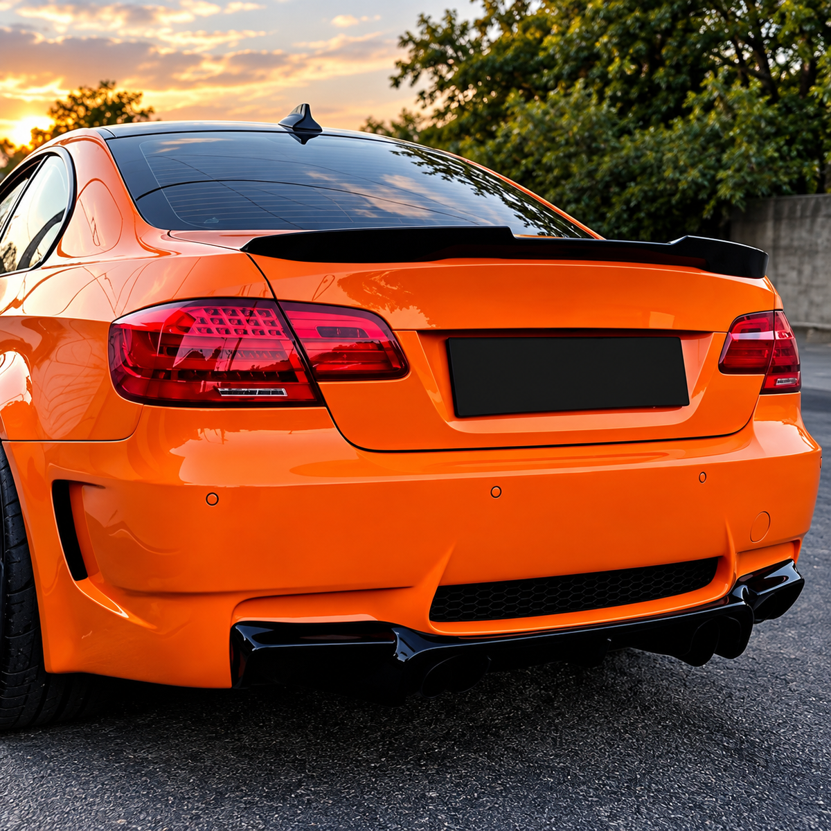 Performance Heckspoiler passend für BMW 3er E92 E93 & M3 – Schwarz Hochglanz