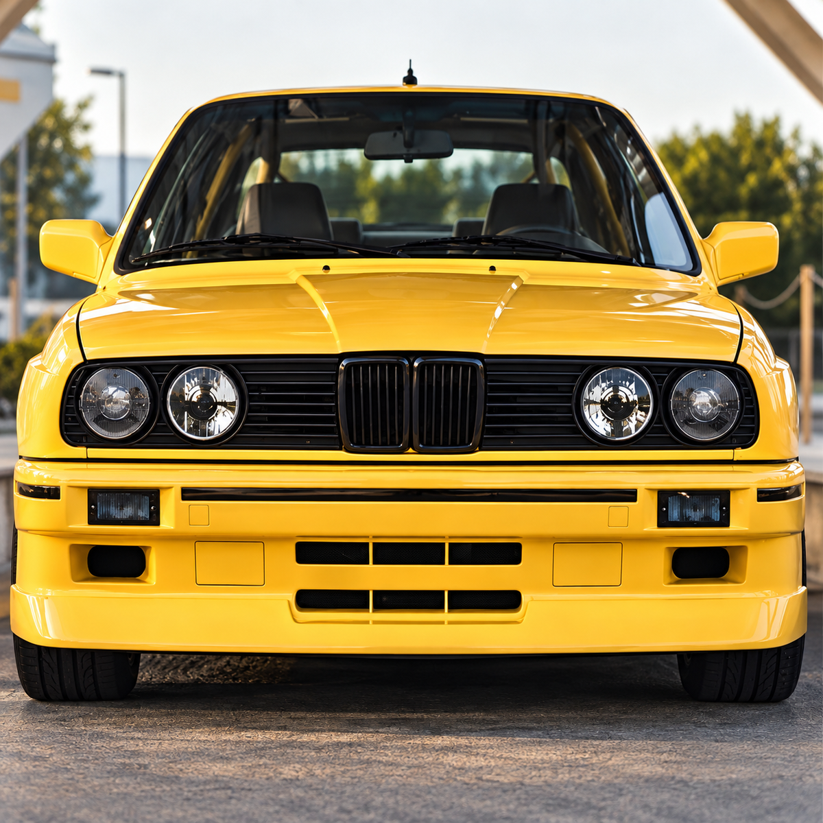 Performance Kühlernieren passend für BMW E30 – Schwarz Hochglanz