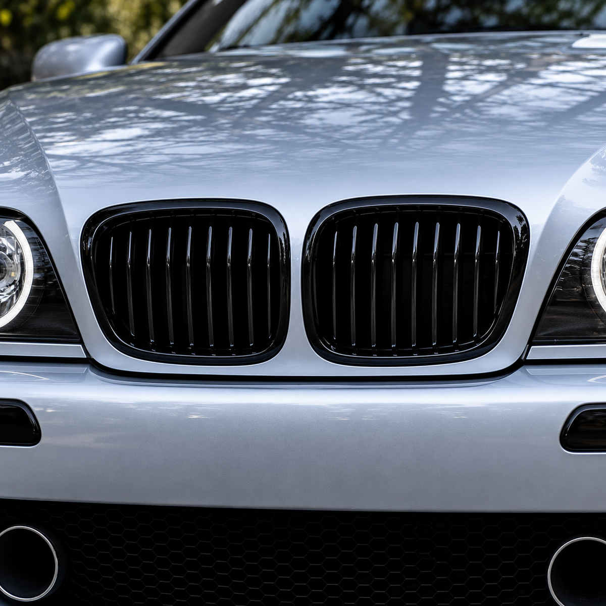 Performance Kühlernieren passend für BMW E39 M5 – Schwarz Hochglanz