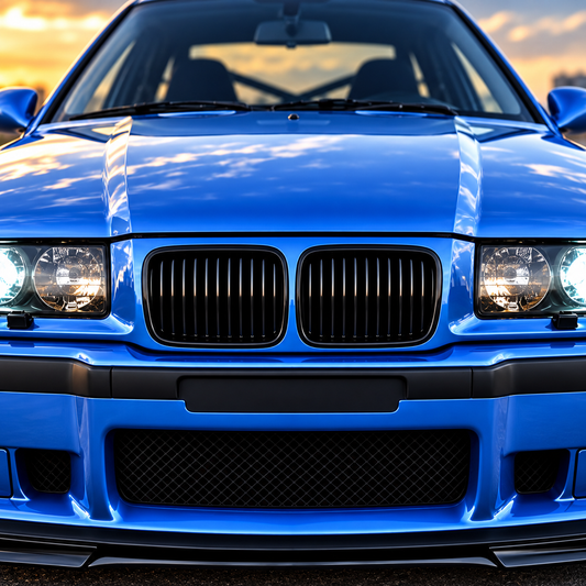 Performance Kühlernieren passend für BMW E36 Pre-LCI M3 – Schwarz Hochglanz