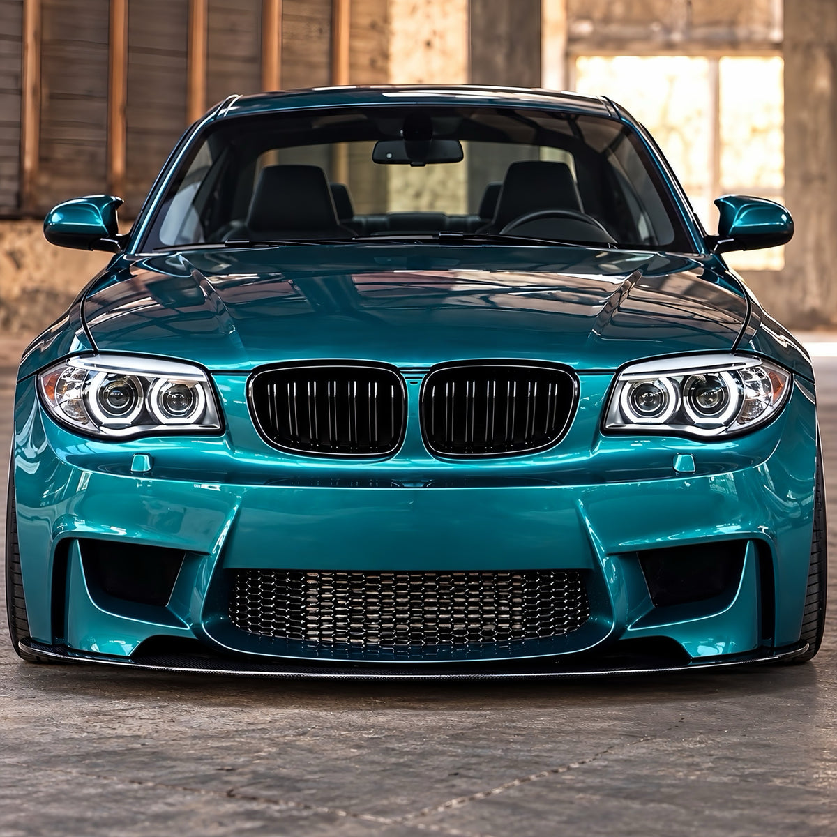 Performance Kühlernieren passend für BMW E81 E82 E87 E88 1M – Schwarz Hochglanz