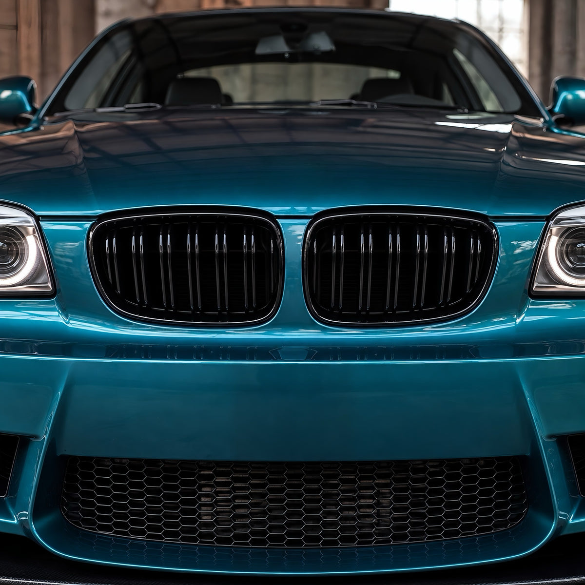 Performance Kühlernieren passend für BMW E81 E82 E87 E88 1M – Schwarz Hochglanz