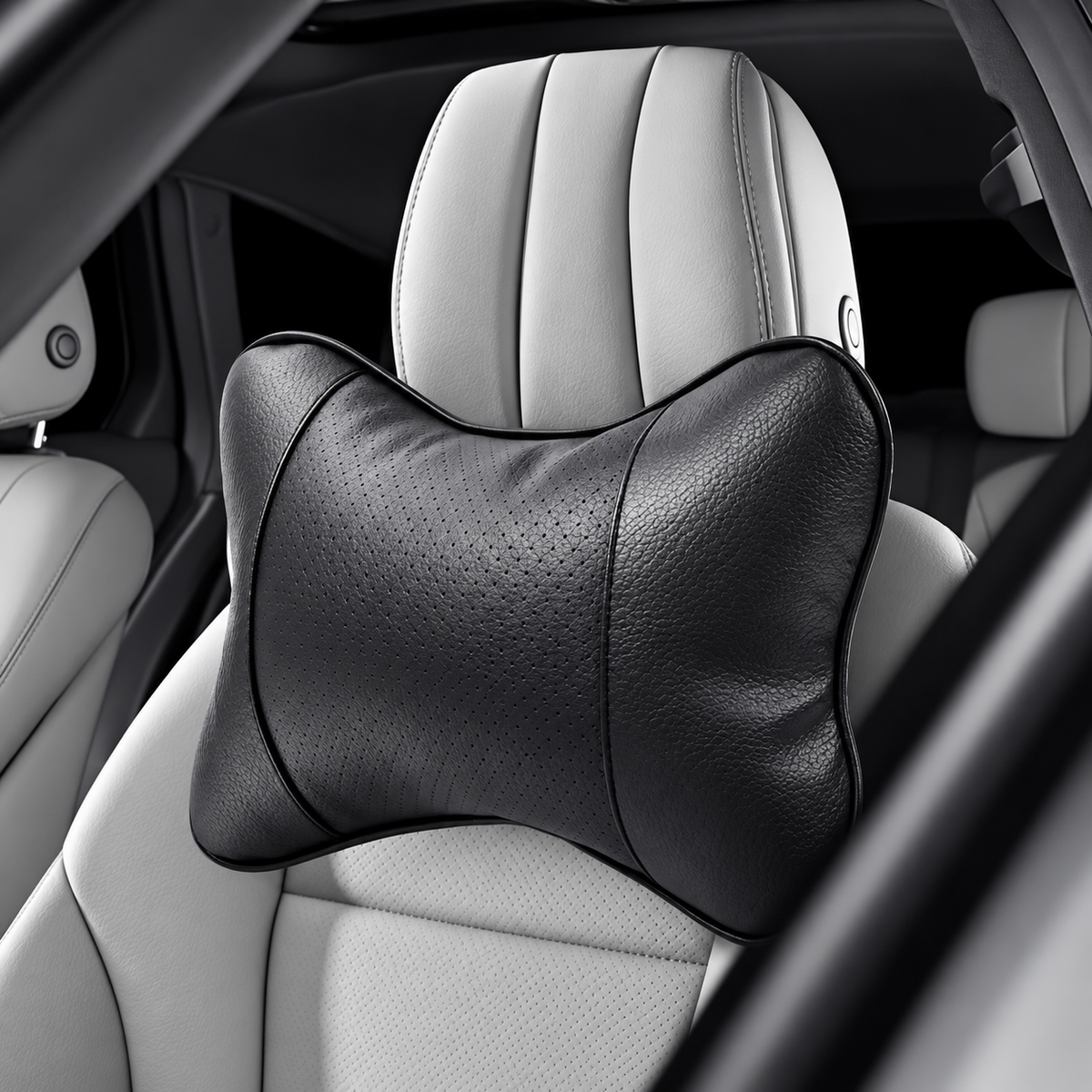 Leder Nackenkissen 2er-Set passend für BMW E36 E39 E46 E60 E82 E90 E92 F20 F22 F30 F32 F80 F87 G20 G42 M2 M3 M4