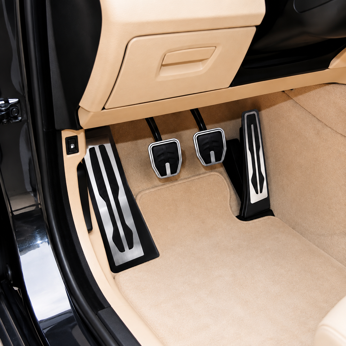 Pedalcover & Fußablage Schalter passend für BMW E46 E81 E82 E87 E88 E90 E91 E92 E93 E39 E60 E61 E63 E64 E84 E83 E53 E85 E86